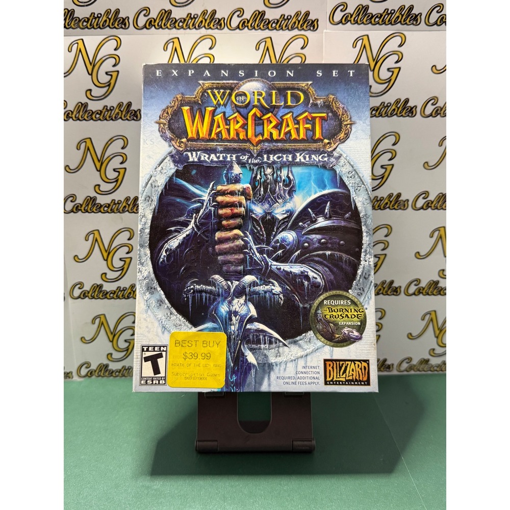 World of Warcraft Wrath of the Lich King PC Mac Expansion Set Blizzard 2008 Box